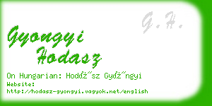 gyongyi hodasz business card